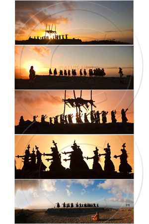 Hula Panorama Cards