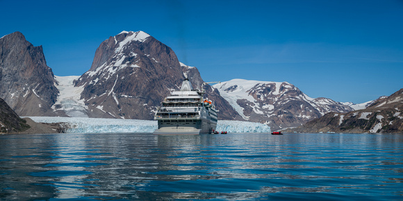 Thrym Glacier in Skjoldungen Fjord SE Greenland