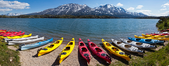 Kayaks at Lake Berndt
