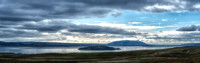 Lake Thingvallavatn in rift valley of Iceland