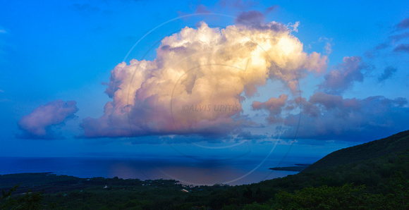 Cumulous Cloud Over Kealakekua Bay