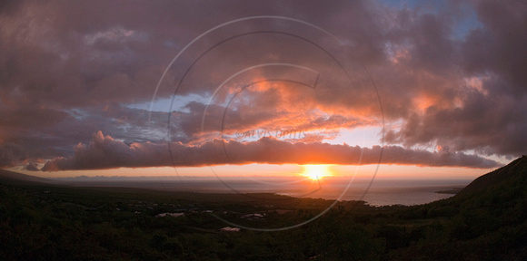 Kealakekua Bay Panorama Sunset